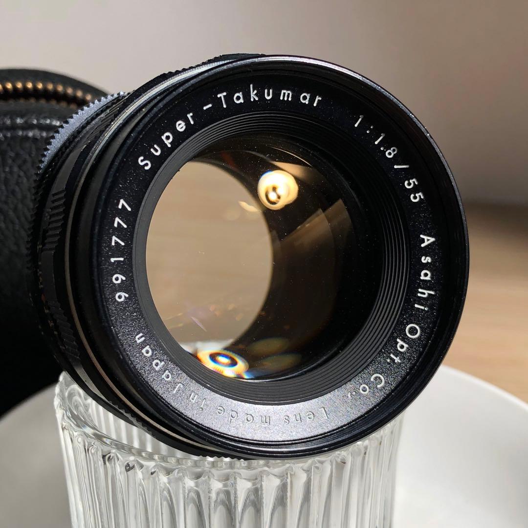 純正付属品付　前期型　SUPER TAKUMAR 55mm f1.8 m42