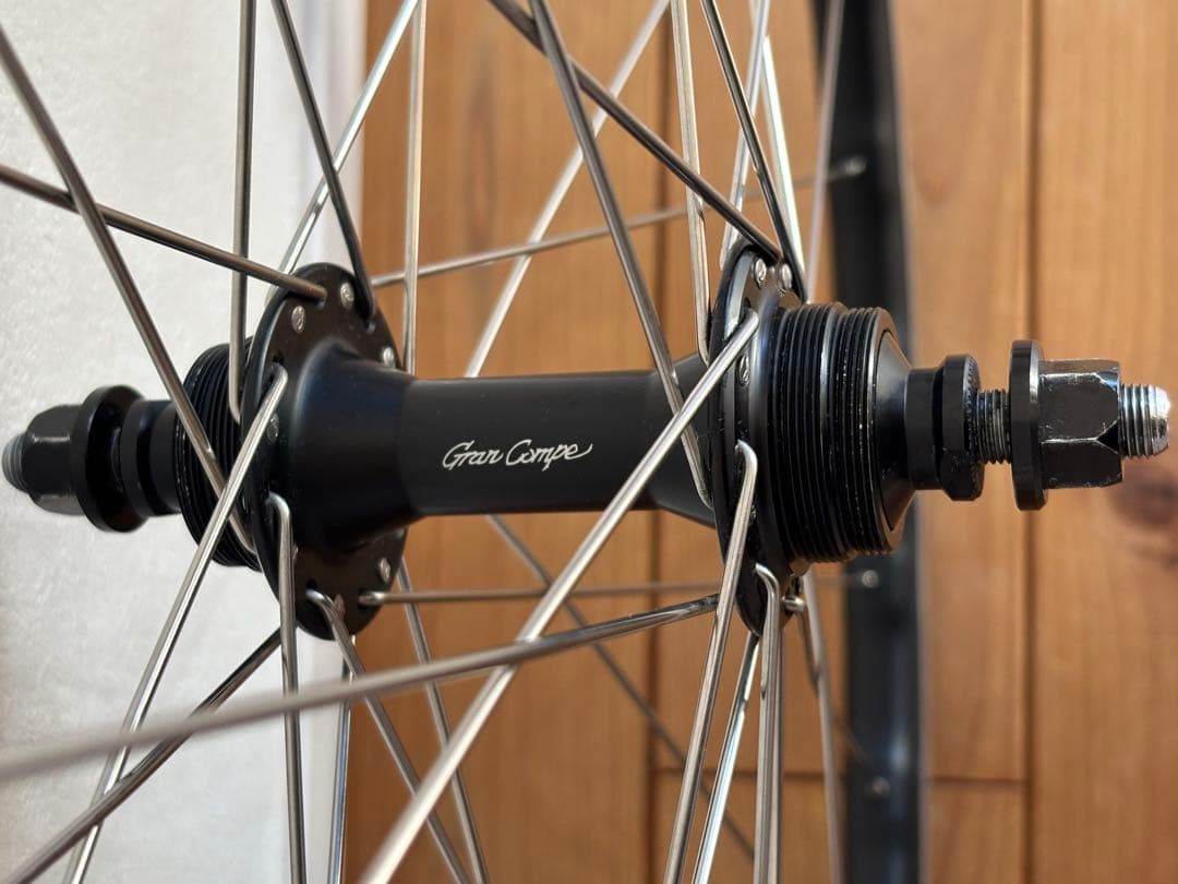 美品 手組 MAVIC OPEN PRO UST ピスト ホイール グランコンペ