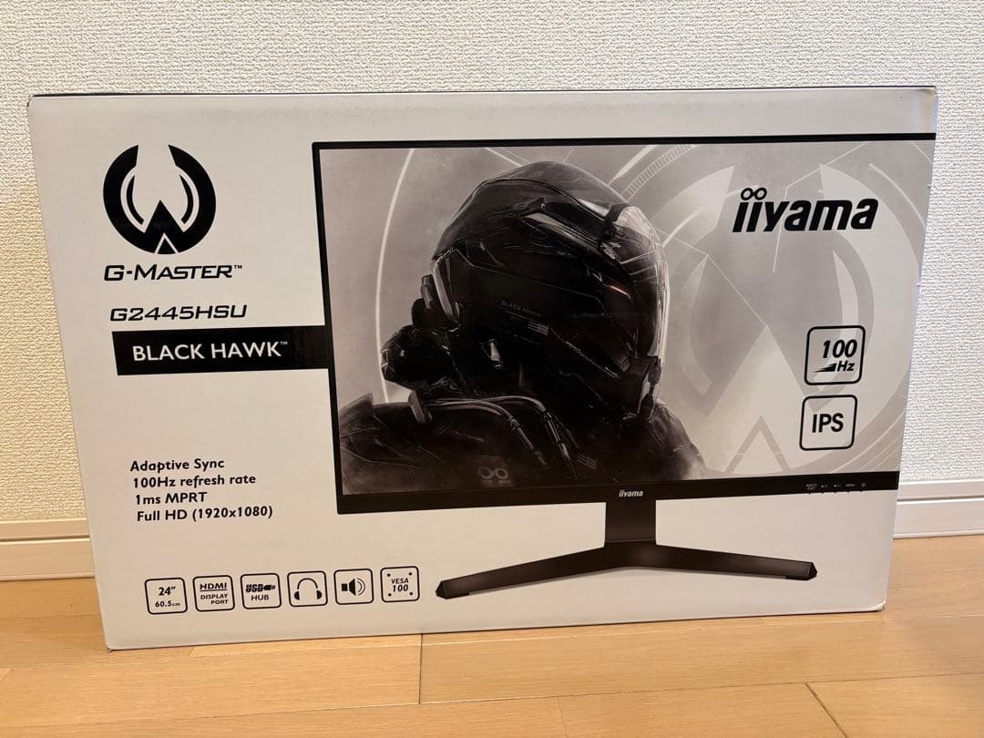 ディスプレイ・モニター本体 iiyama G-MASTER G2445HSU BLACK HAWK