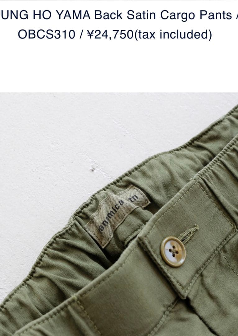 nanamica店舗限定GUNGHOカーゴパンツ