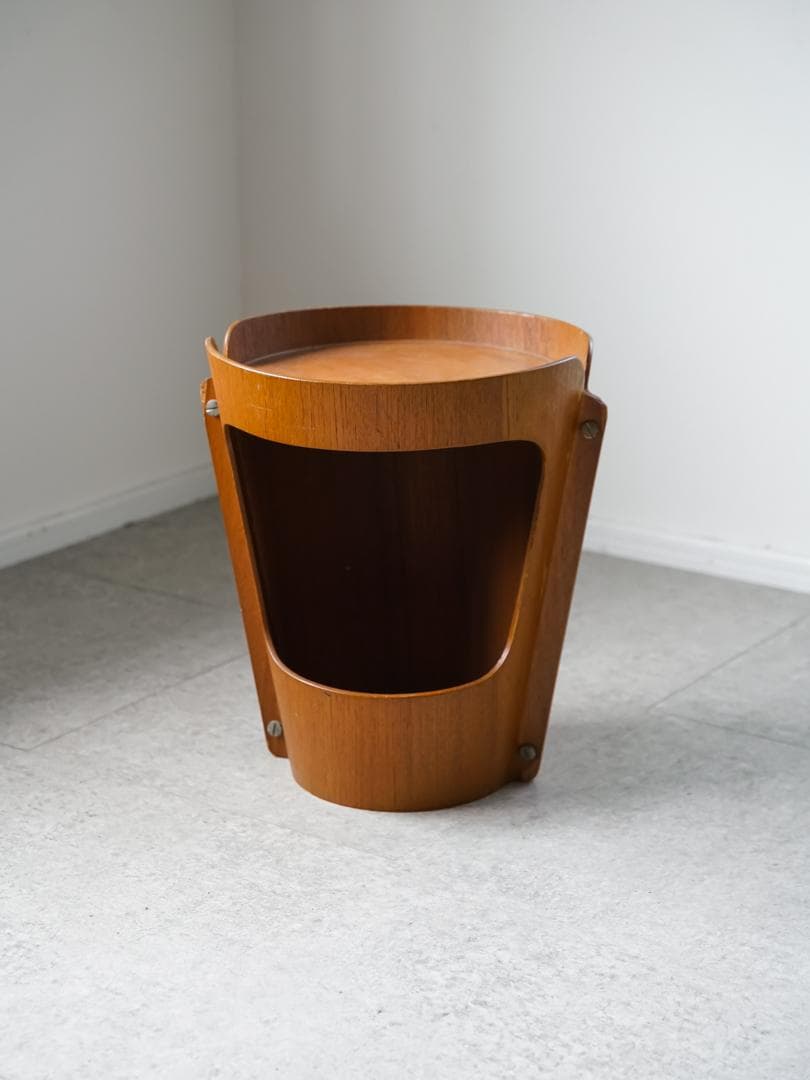 60-70's ヴィンテージ サイドテーブル/収納 ミッドセンチュリー モダン