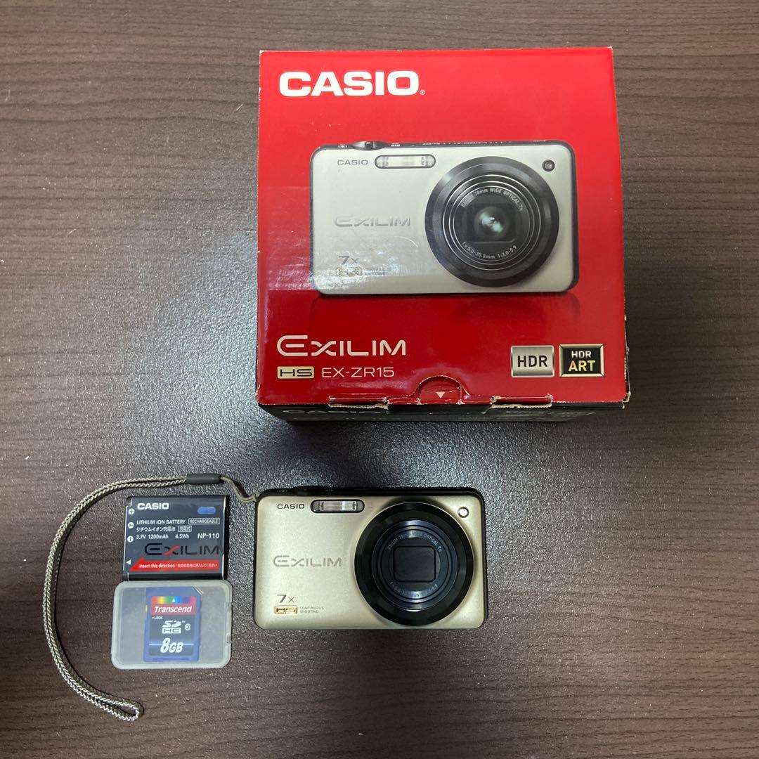 CASIO EXILIM EX-ZR15 デジタルカメラ　動作確認済み