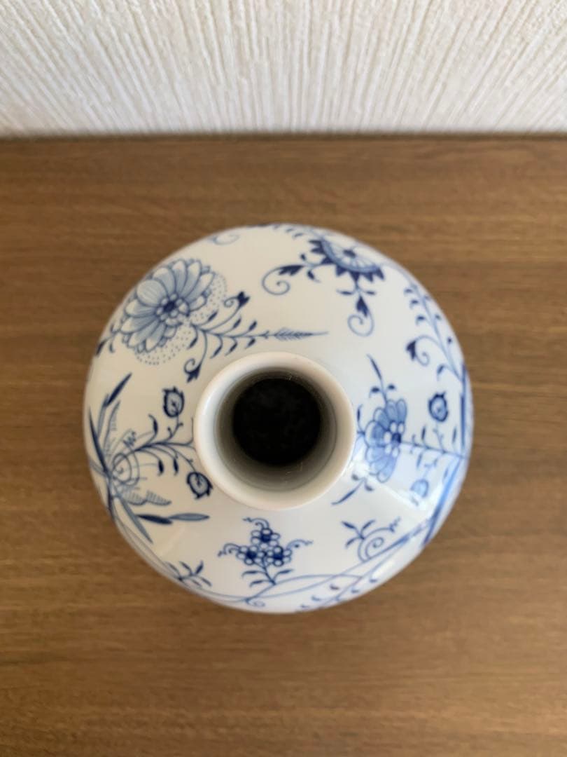 MEISSEN マイセン ブルーオニオン フラワーベース　花瓶　24㎝