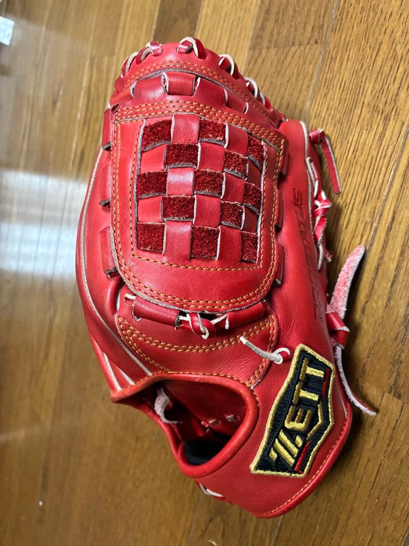 ZETT 軟式ゼットプロスティタス源田モデル赤色　美中古　即戦力