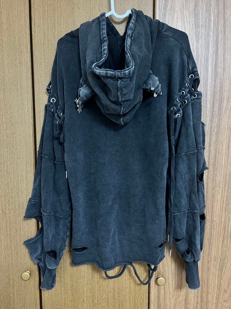 Hidolatral THEODOLダメージオーバーサイズ猫耳パーカー