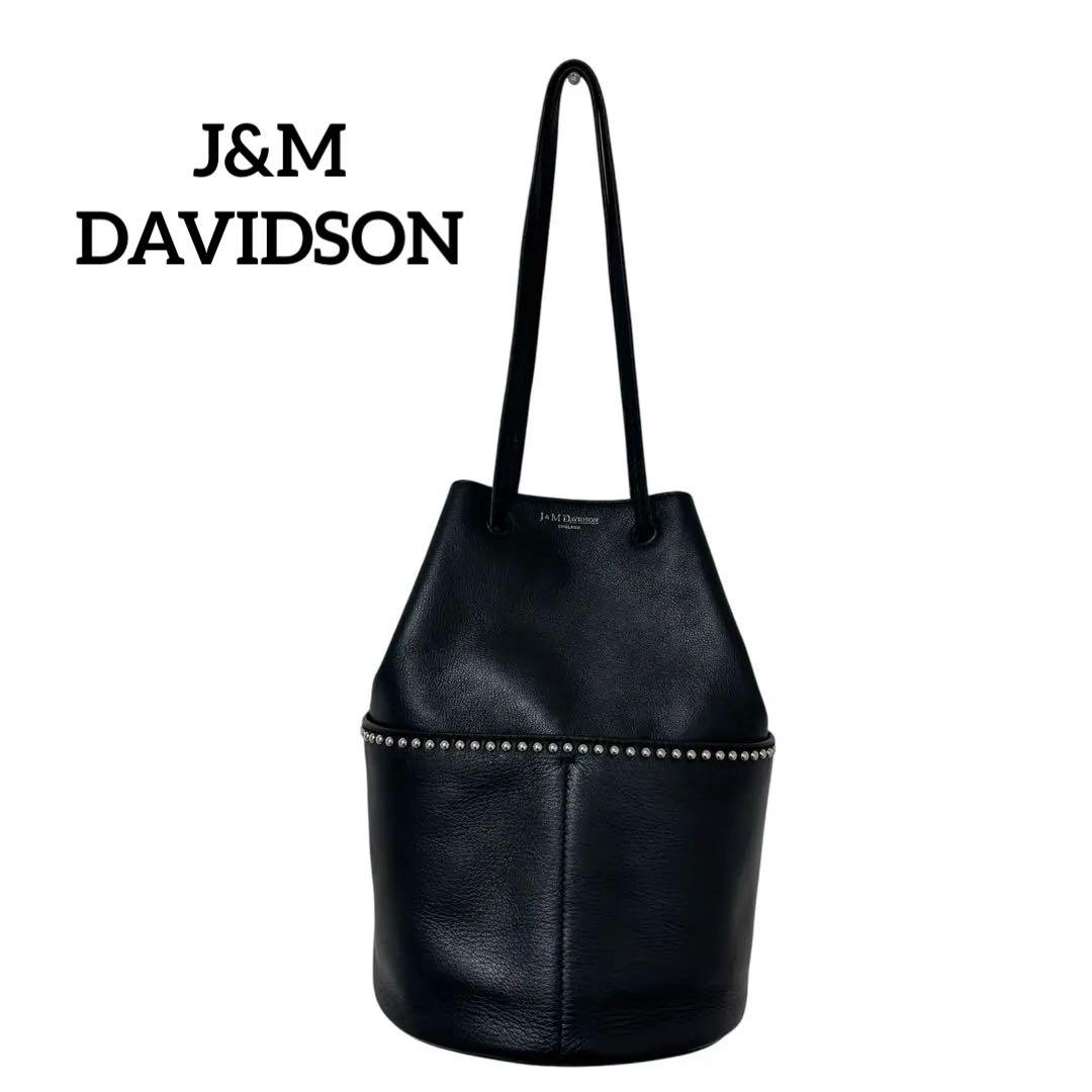 J&M DAVIDSON ミニデイジー スタッズ ショルダーバッグ ブラック