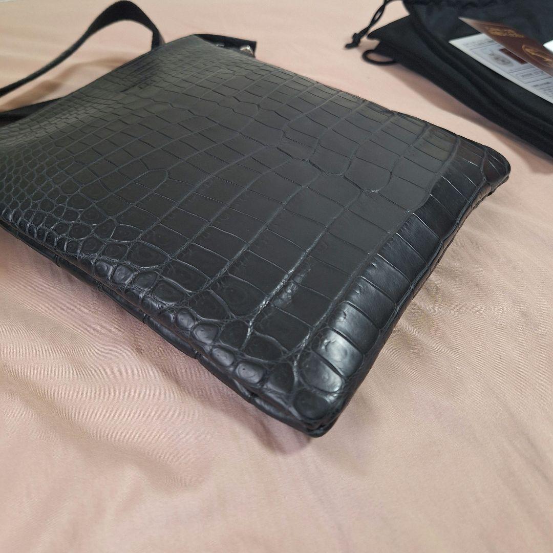 (未使用)東京クロコダイル ショルダーバッグ 凛 ポロサス