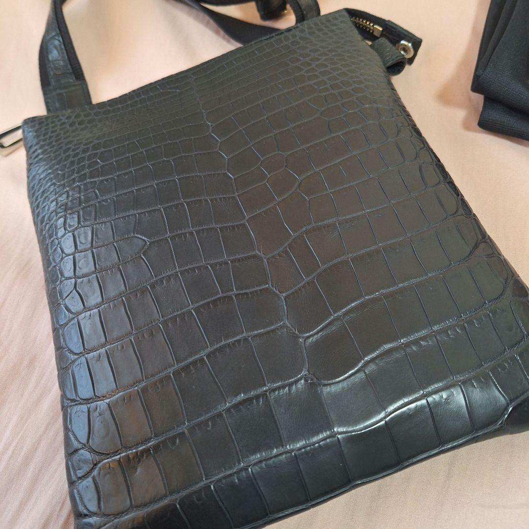 (未使用)東京クロコダイル ショルダーバッグ 凛 ポロサス