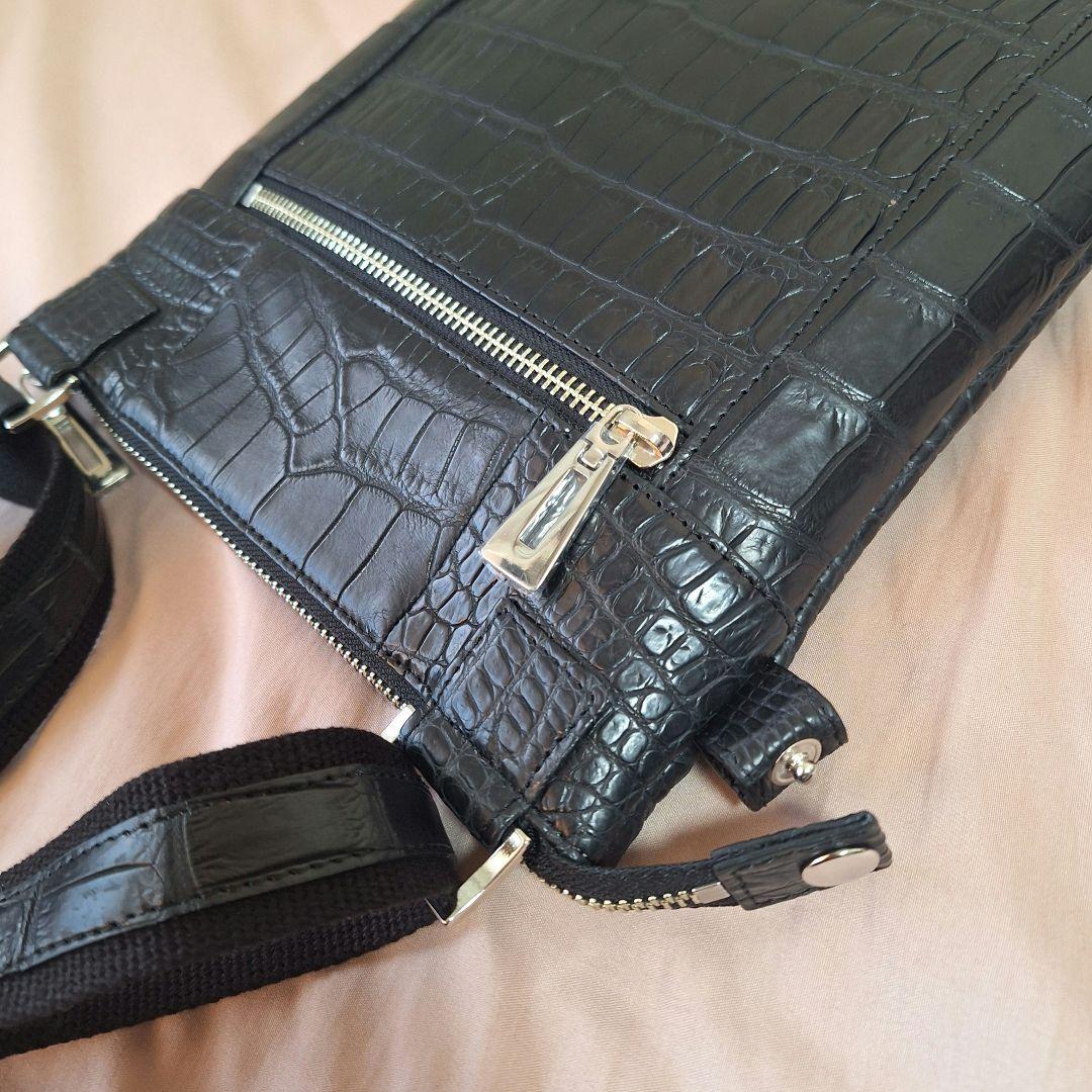(未使用)東京クロコダイル ショルダーバッグ 凛 ポロサス