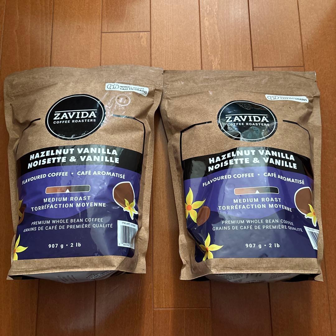 ZAVIDA ザビダ ヘーゼルナッツバニラ コーヒー 907g✕2袋　コストコ
