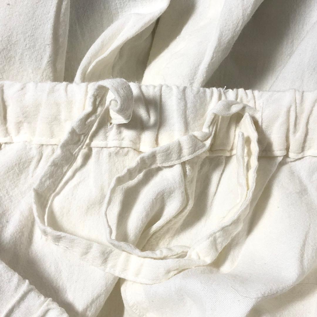 [美品]かぐれ カジュアルパンツ ホワイト フリーサイズ