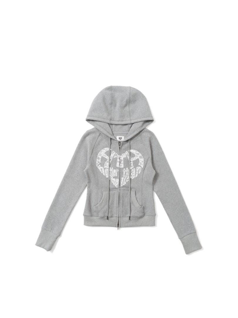 HTH lace heart logo hoodie レースハートロゴパーカー