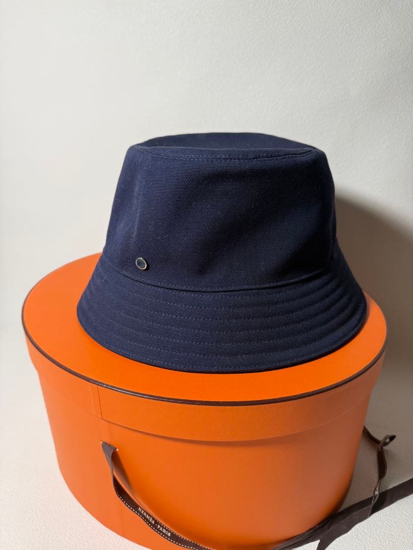 美品！　エルメス　バケットハット　デニム生地　セリエ　58サイズ
