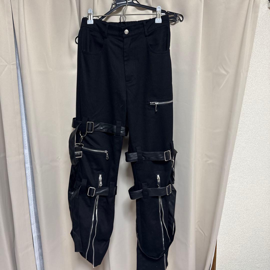 アミリージュ サスペンダーベルトzipパンツ