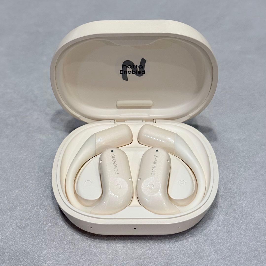 【美品】Zenchord 1 AI録音搭載ワイヤレスイヤホン アイボリー
