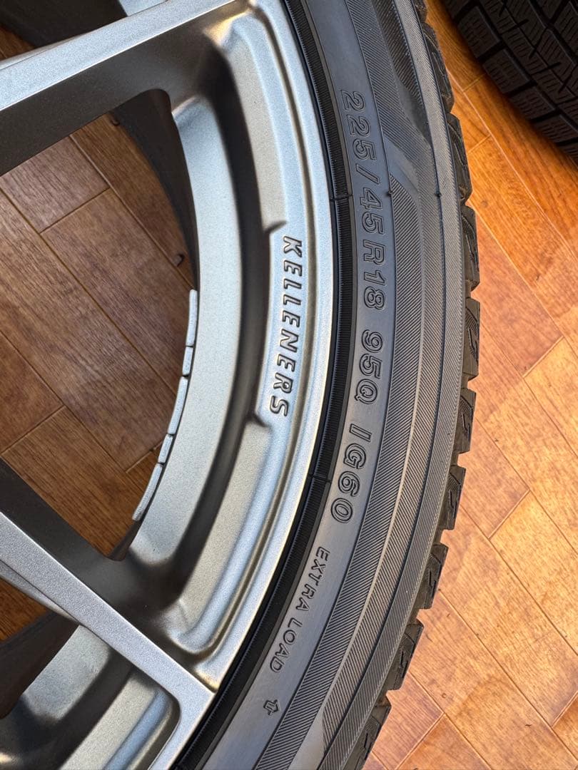  KELLENERS 18インチ スタッドレスタイヤセッ225/45R18