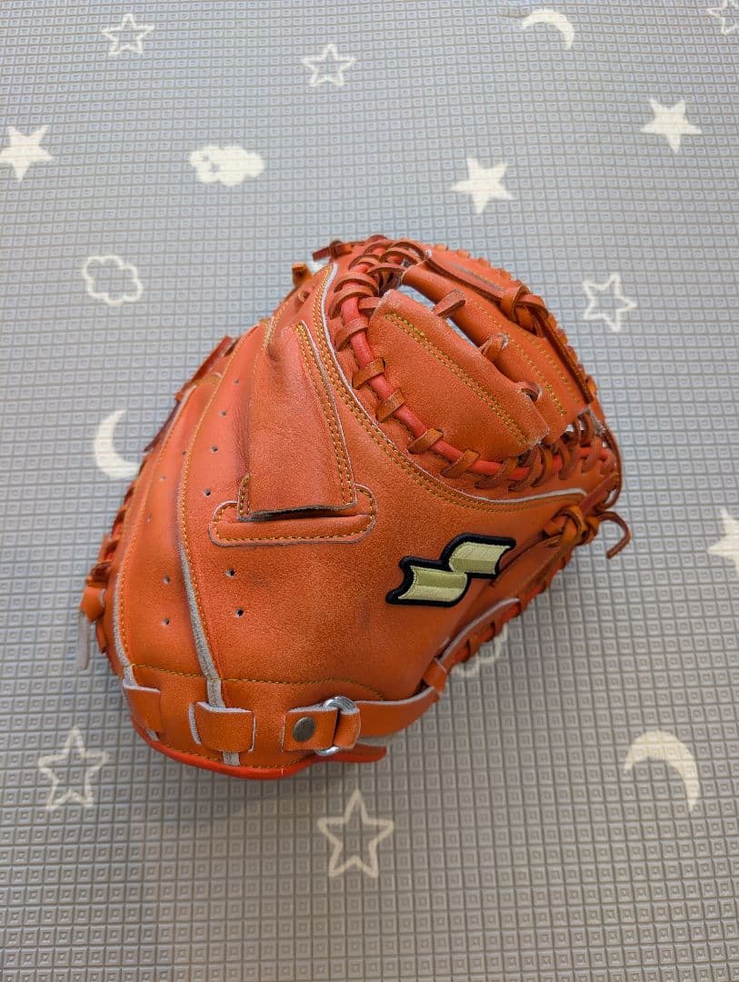 SSK 軟式グローブ キャッチャーミット オレンジ