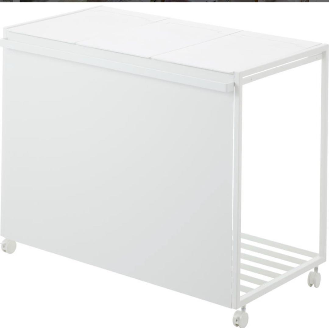 tower 『 山崎実業 蓋付き目隠し3分割　ゴミ箱』　45L袋対応