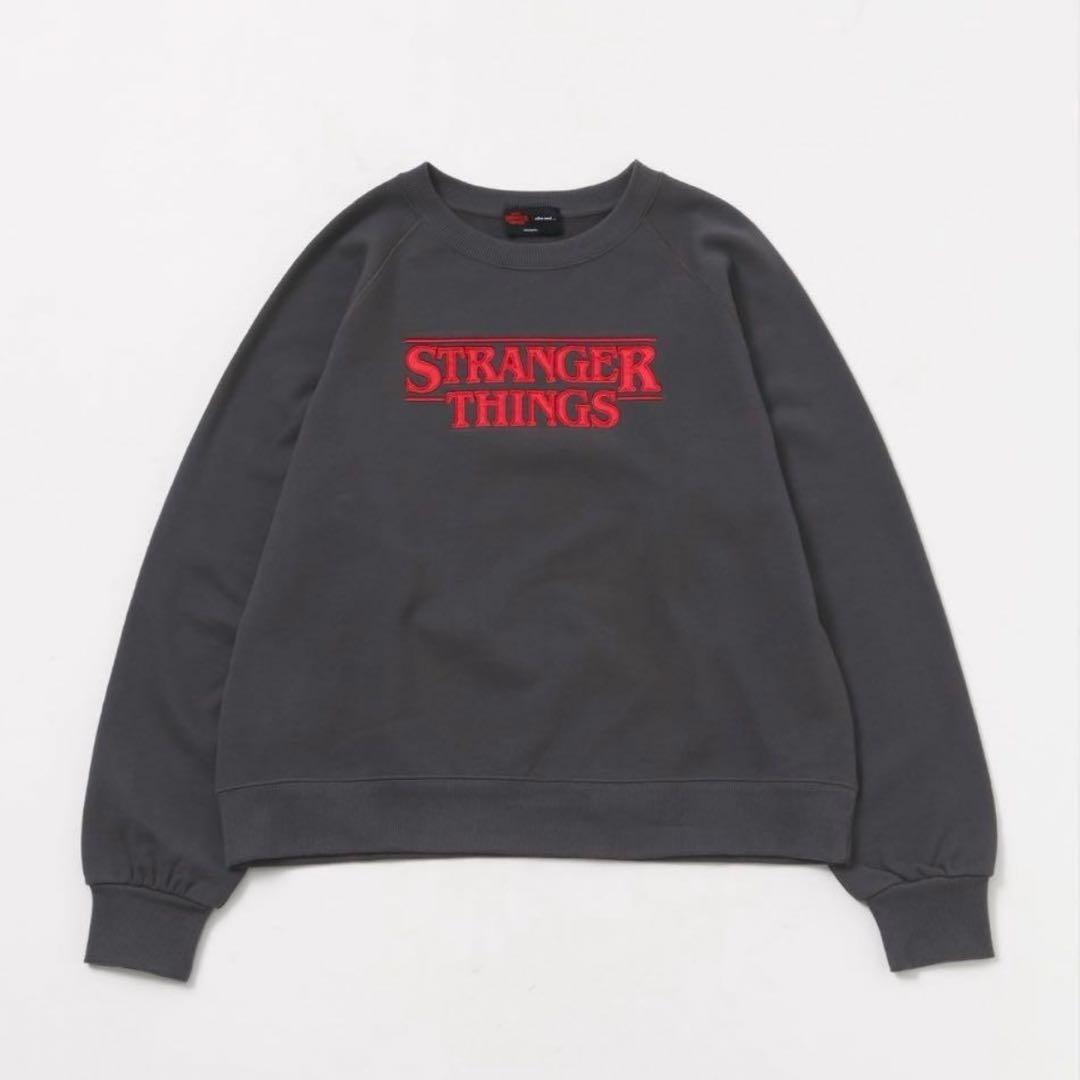 【STRANGER THINGS】ニコアンド スウェット チャコール Mサイズ
