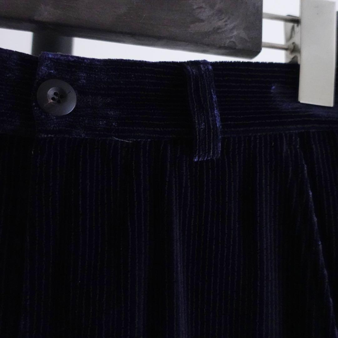 GIORGIO ARMANI レーヨンシルクナイロン　コーデュロイトラウザーズ