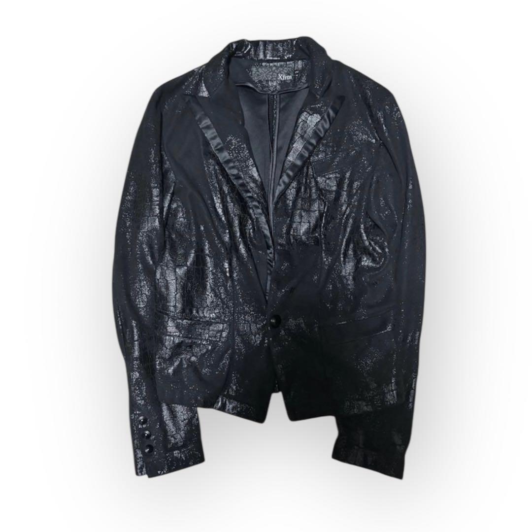 xfrm パイソン コーティング テーラード ジャケット アウター v系 お兄系