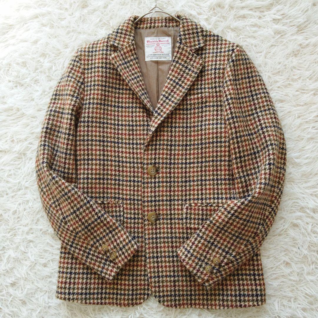 aikmj ビームスボーイ × ハリスツイード 千鳥格子ウールジャケット