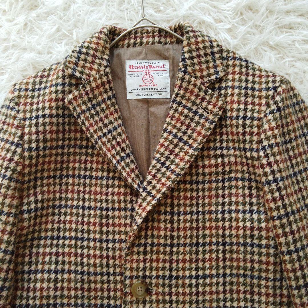 aikmj ビームスボーイ × ハリスツイード 千鳥格子ウールジャケット