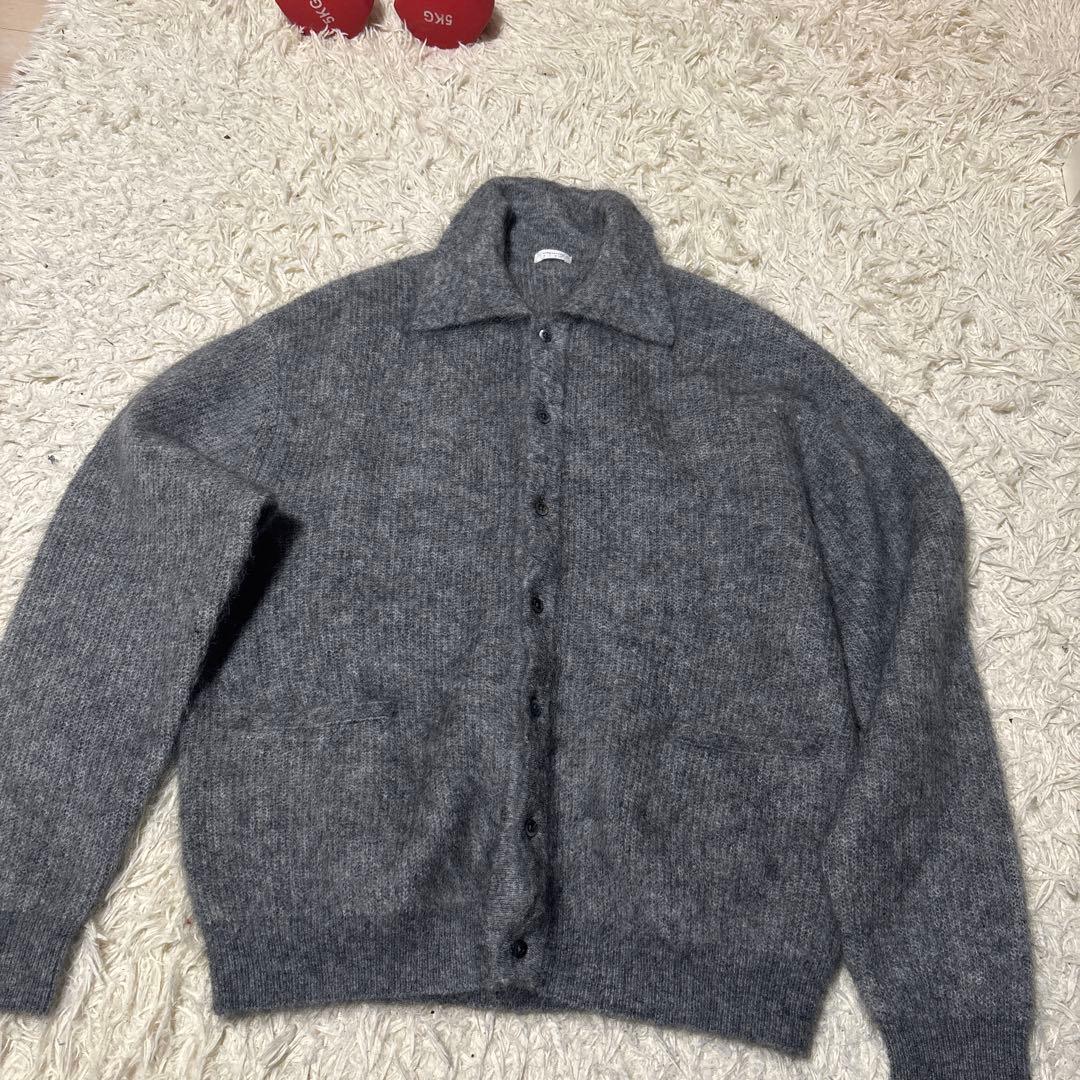 crépuscule グレー ボタン付きカーディガン