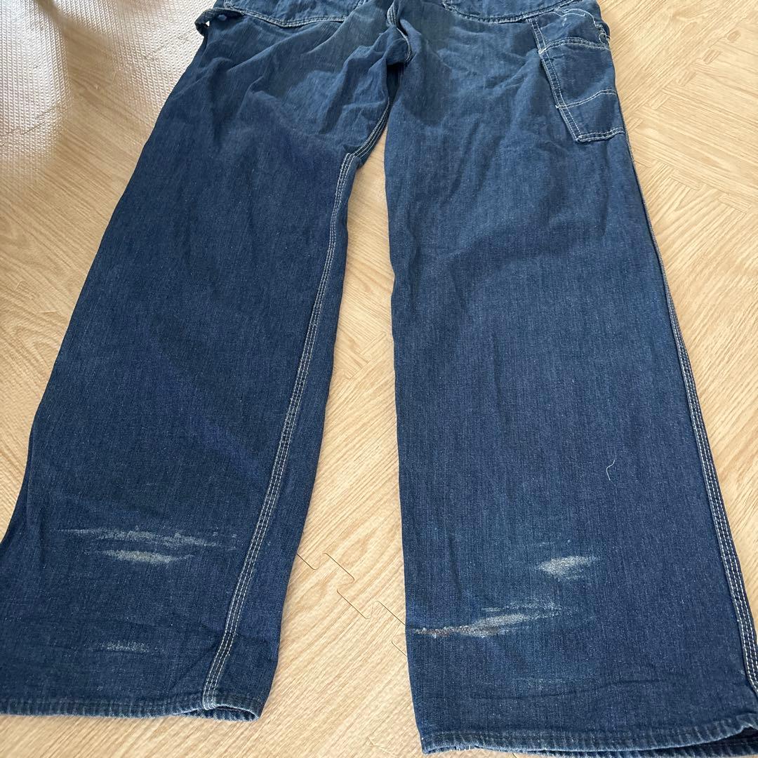 70'S ‼️Vintage Lee デニムオーバーオールmade in USA‼️