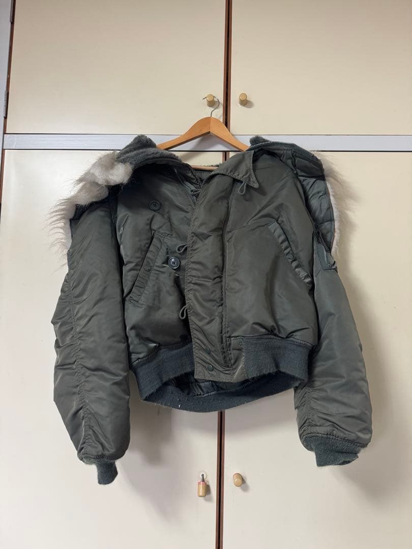 N-2B ミリタリージャケット Lサイズ グレー