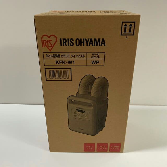 新品未開封 アイリスオーヤマ ふとん乾燥機 KFK-W1-WP