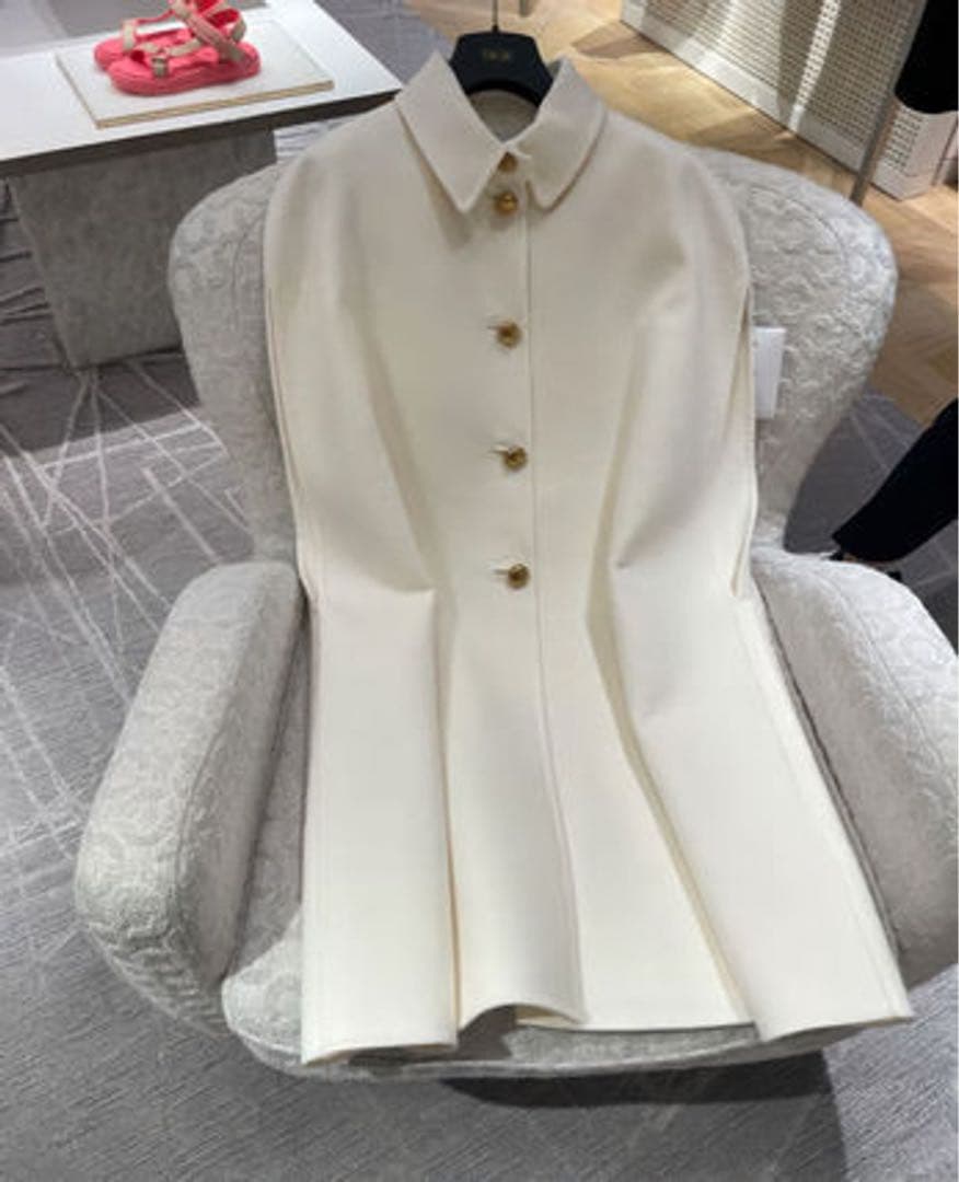 極美品　Christian Dior ディオール　ケープ　ダブルフェイス　コート