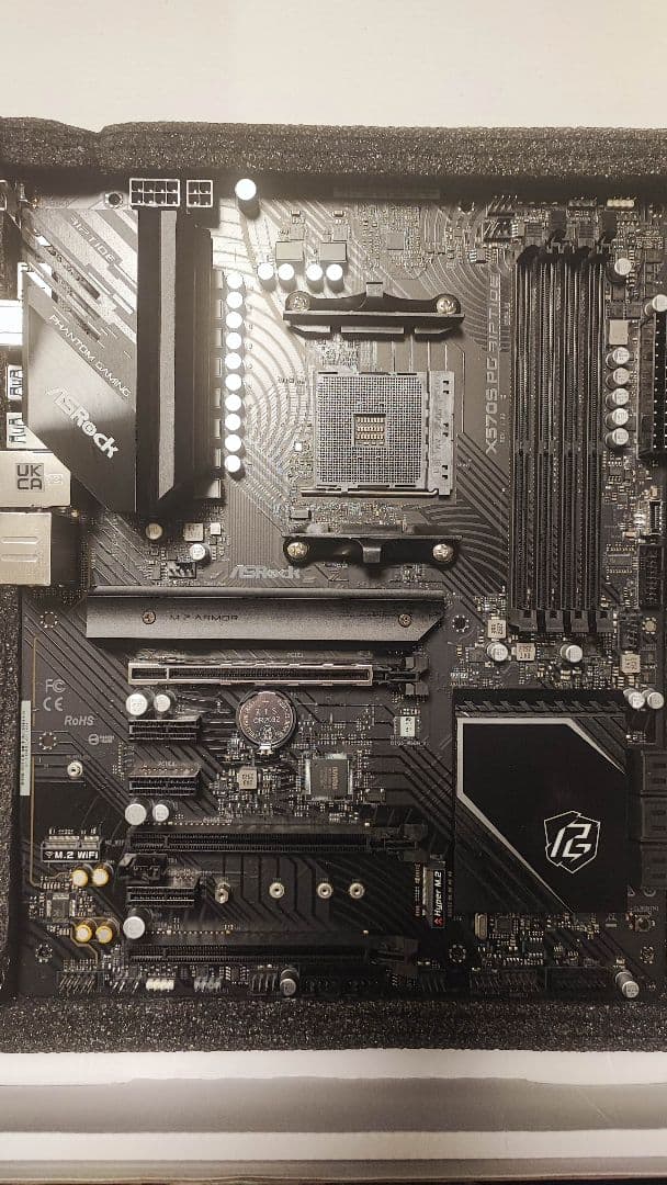 ASRock X570S PG Riptide マザーボード + WiFiカード