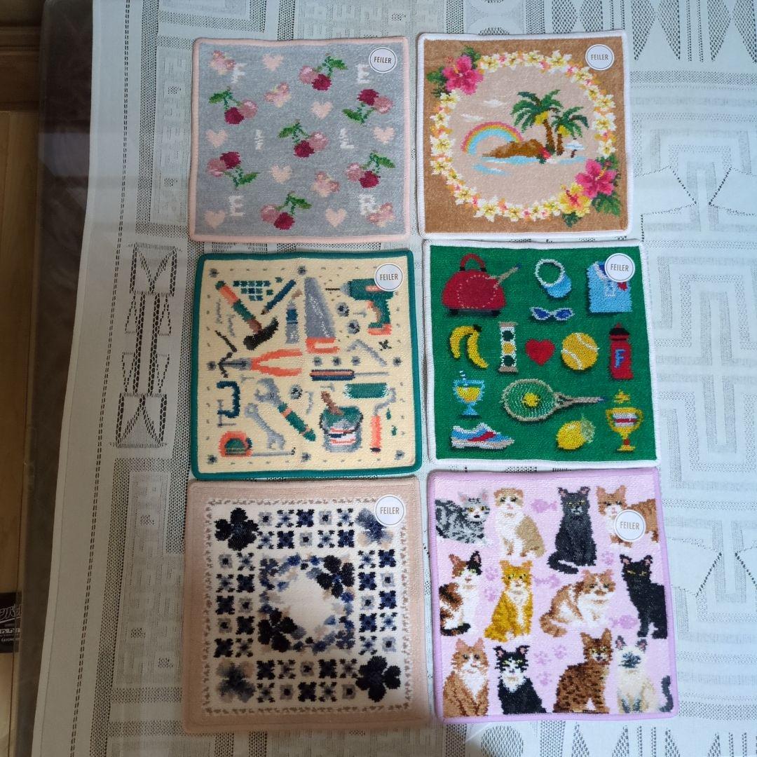 C フェイラータオルハンカチ6枚セット