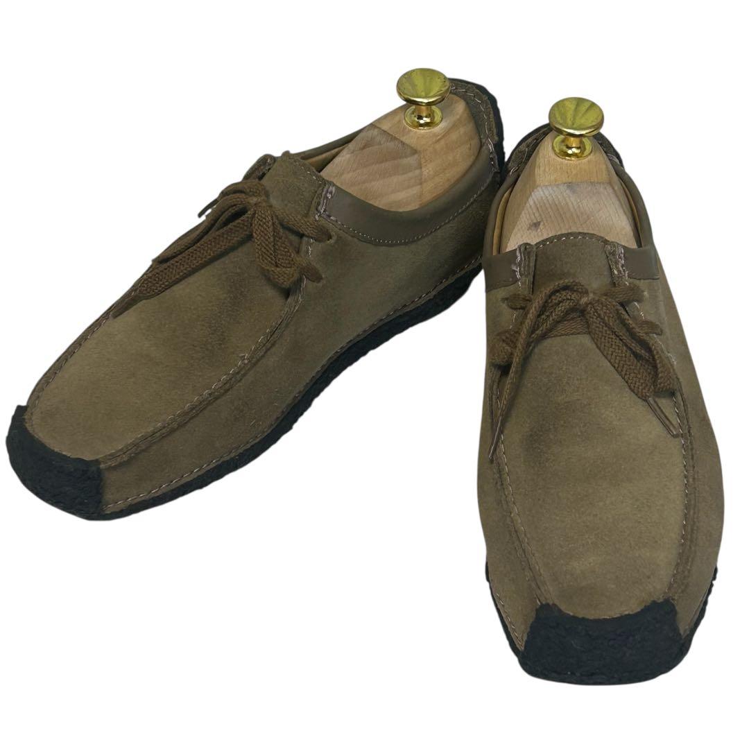 美品 人気モデルクラークス ワラビー ナタリー スエード ベージュ 24cm