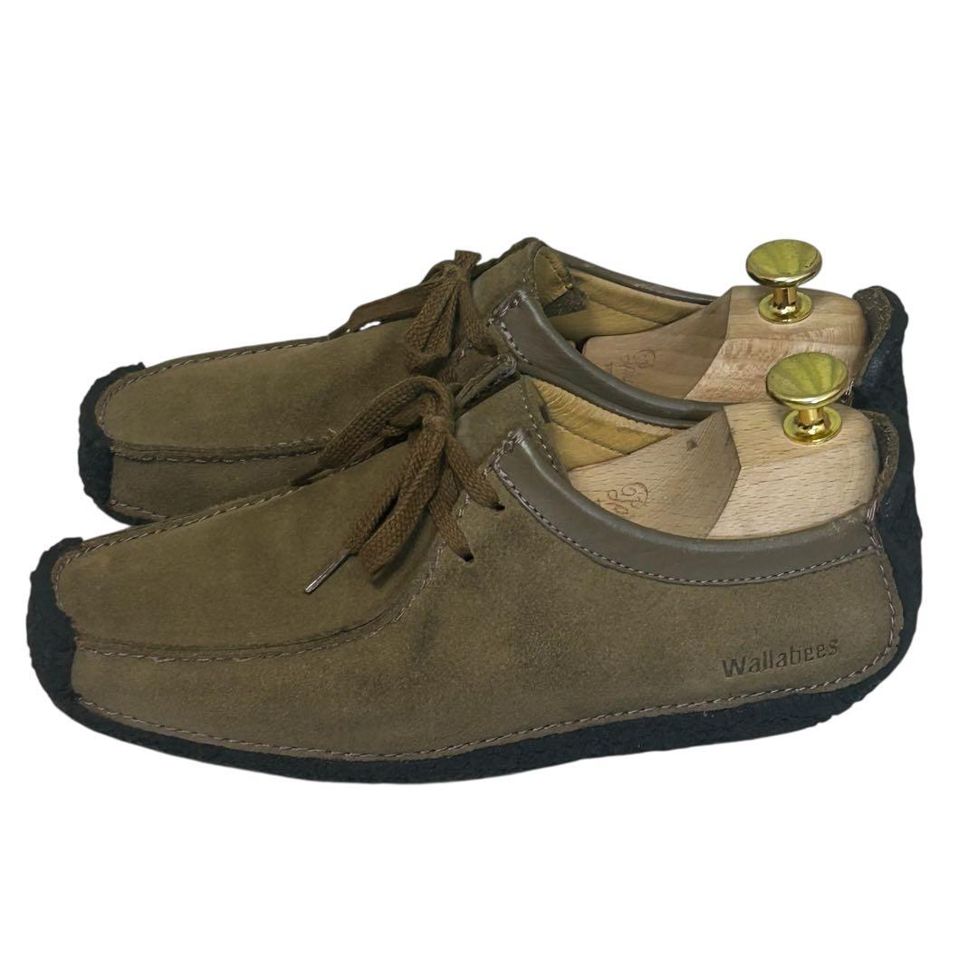 美品 人気モデルクラークス ワラビー ナタリー スエード ベージュ 24cm