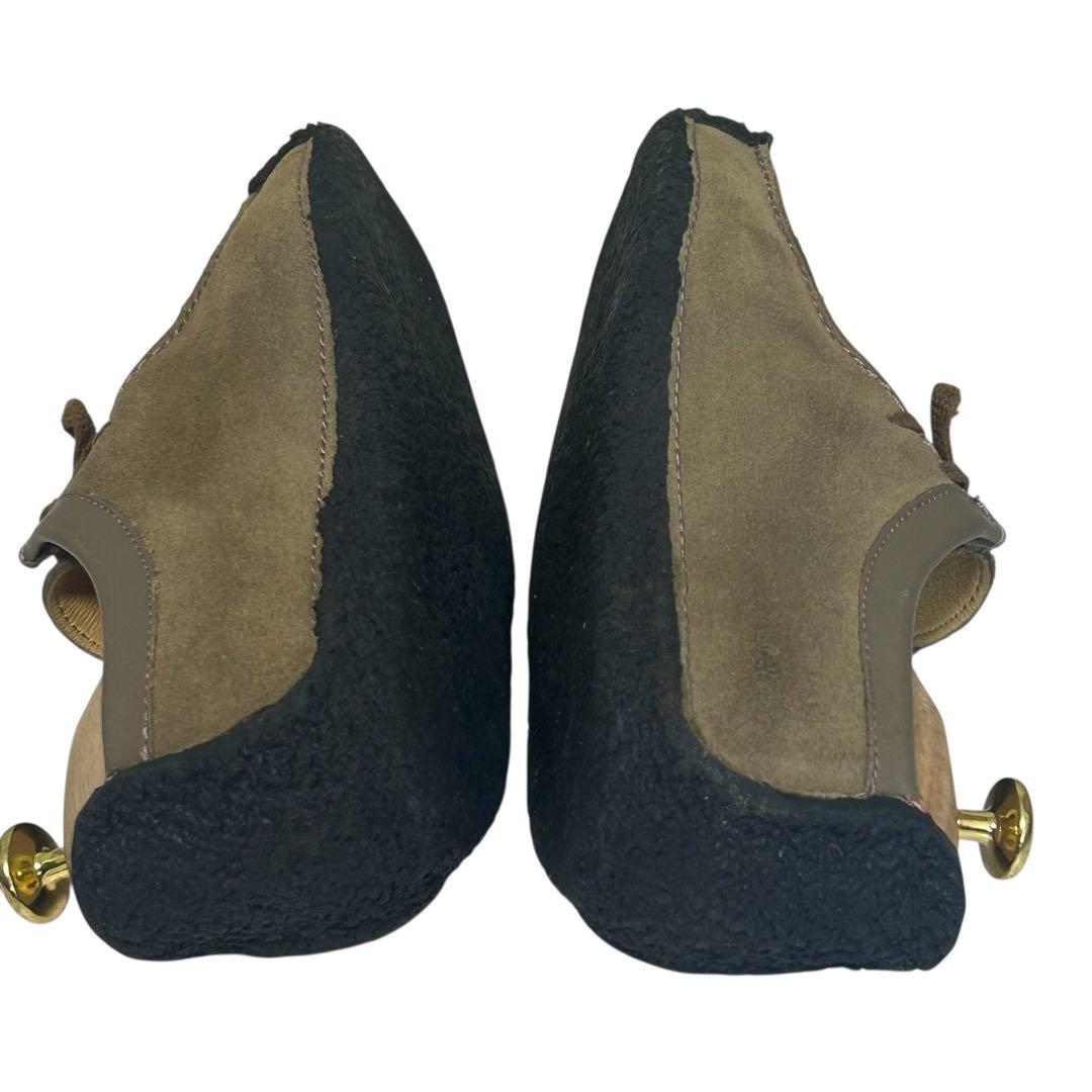 美品 人気モデルクラークス ワラビー ナタリー スエード ベージュ 24cm