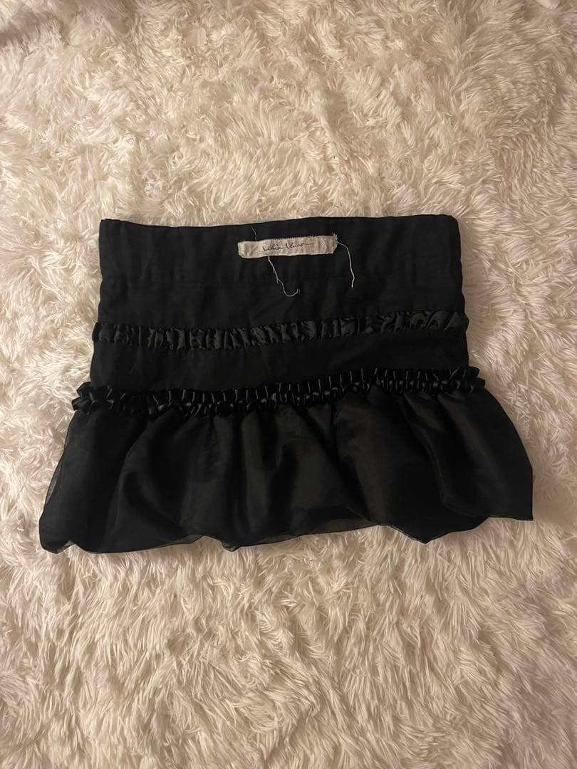 Alice auaa ブラックフリルミニスカート