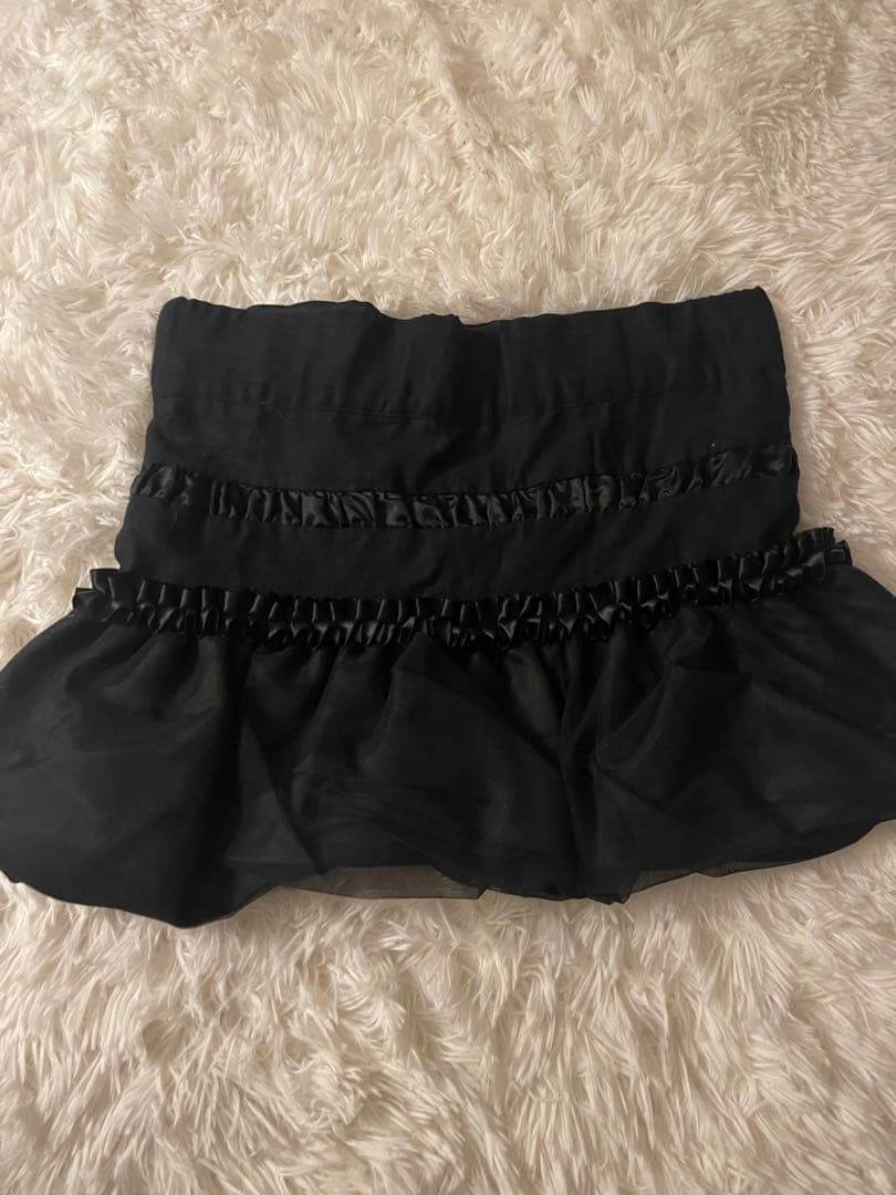 Alice auaa ブラックフリルミニスカート