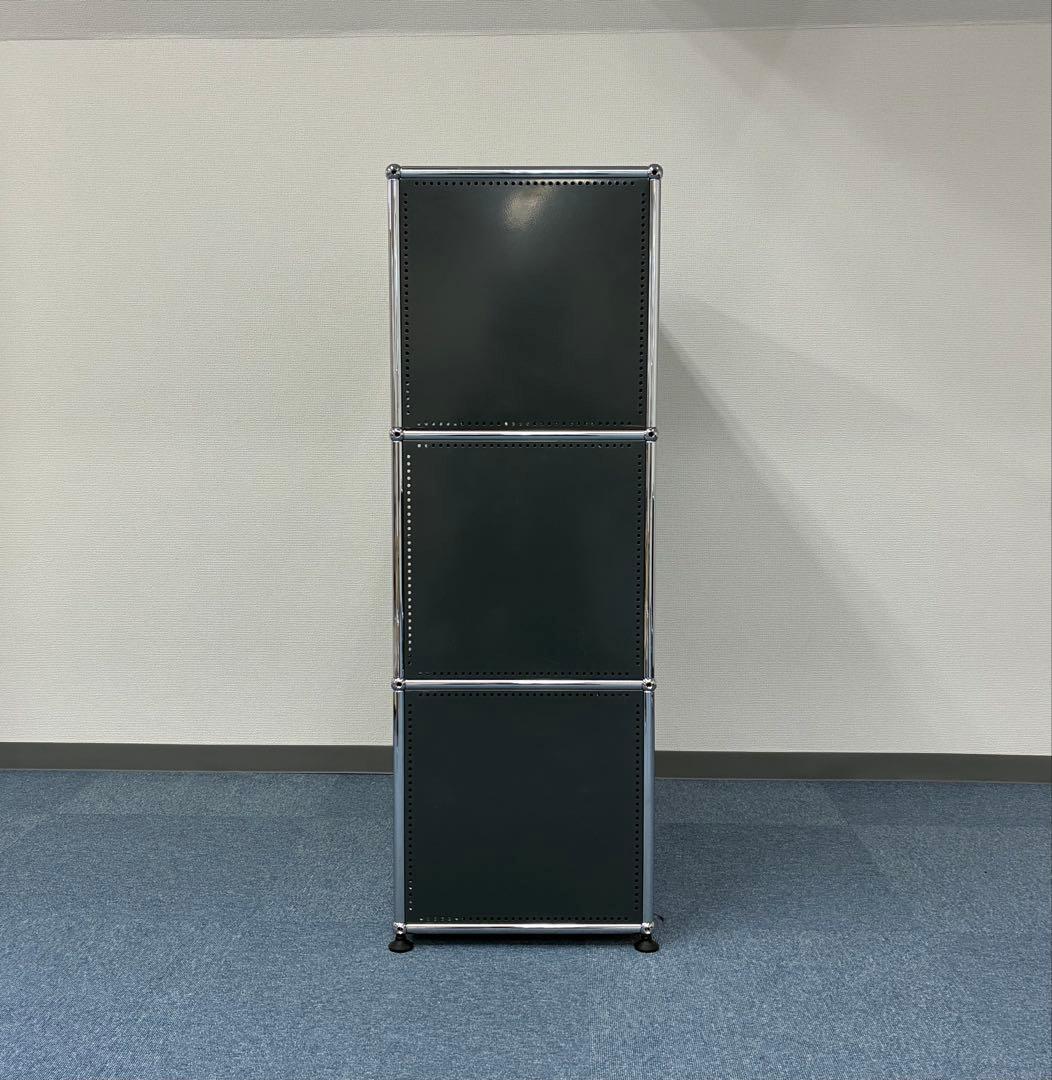 中古 USMハラー｜キャビネット リビング・1列3段 アントラサイト