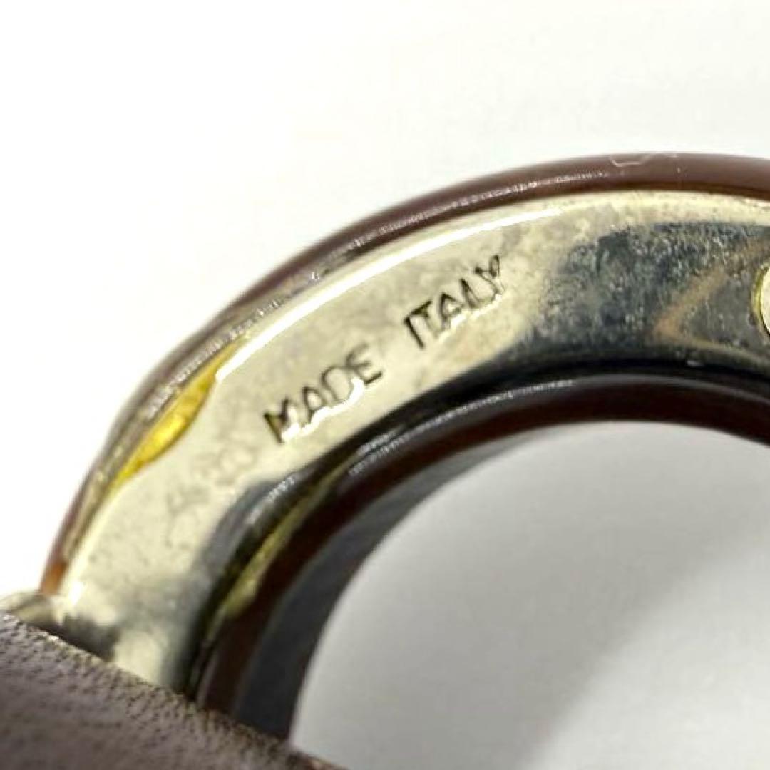 サルヴァトーレフェラガモ ダブルガンチーニ べっ甲調 レザー イタリア製 ベルト