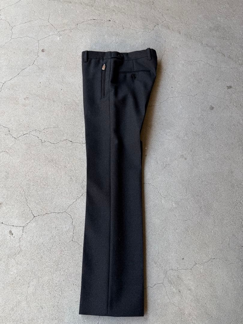 パンツ SAINT LAURENT 13AW Dark Gray Wool Slacks