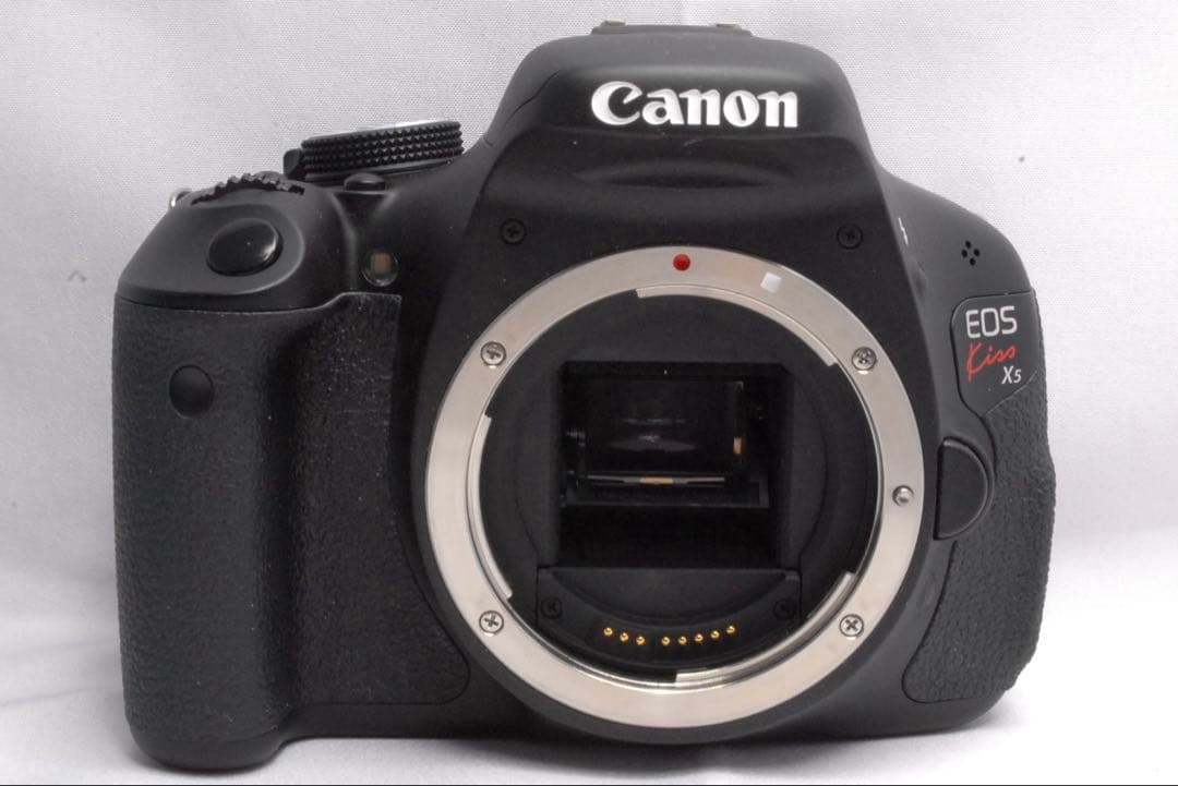Canon EOS Kiss X5 ダブルレンズ カメラデビューバック付動作良好
