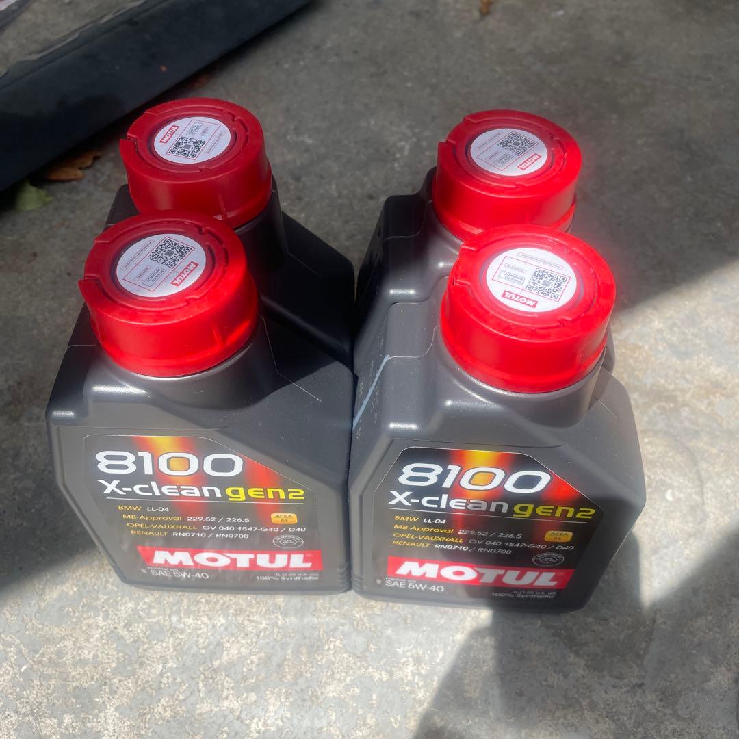 MOTUL 8100 X-clean gen2 5W-40 4本セット