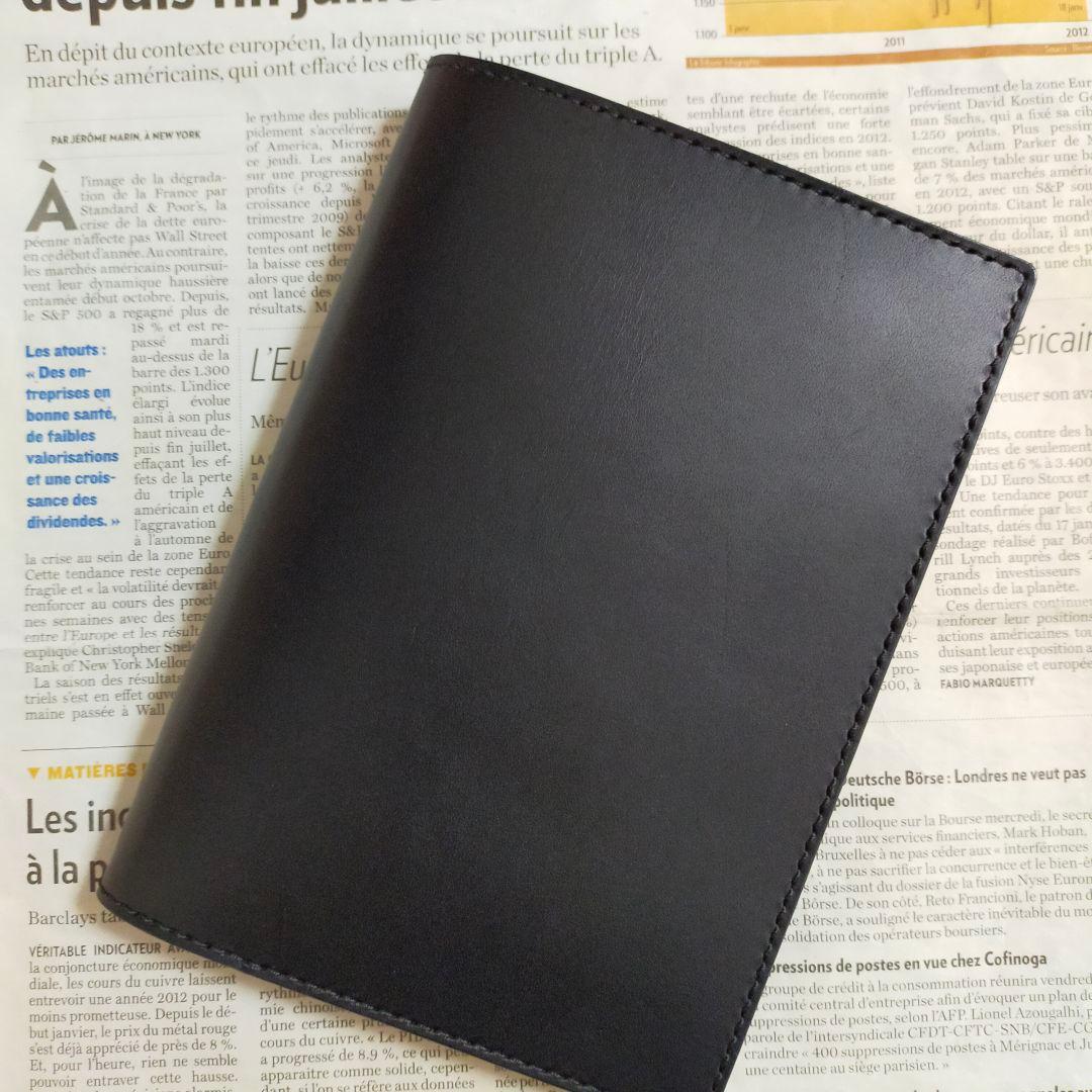 【まや】栃木レザー　ノートカバー