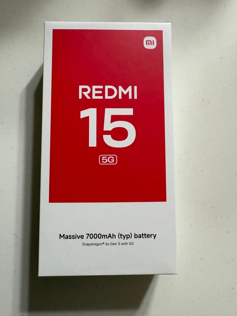 未使用 REDMI 15 5G スマホ チタングレー4GB/128GB