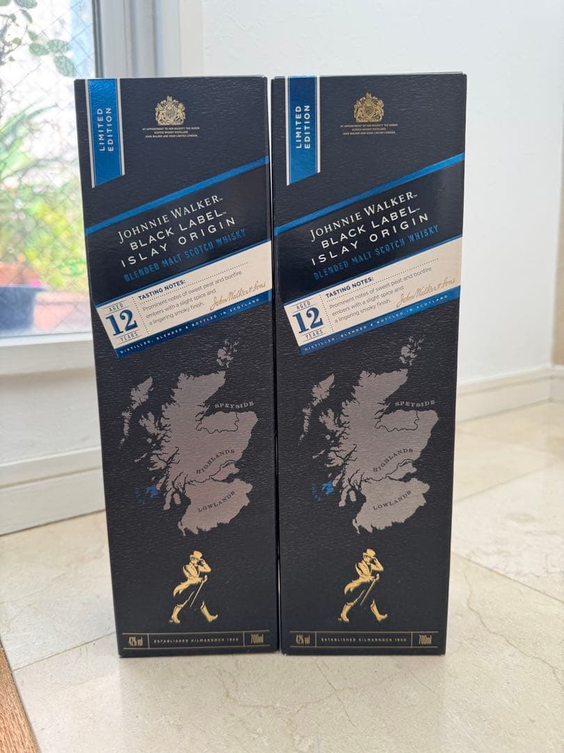 ジョニーウォーカー ブラックラベル 12年 アイラオリジン 2本セット