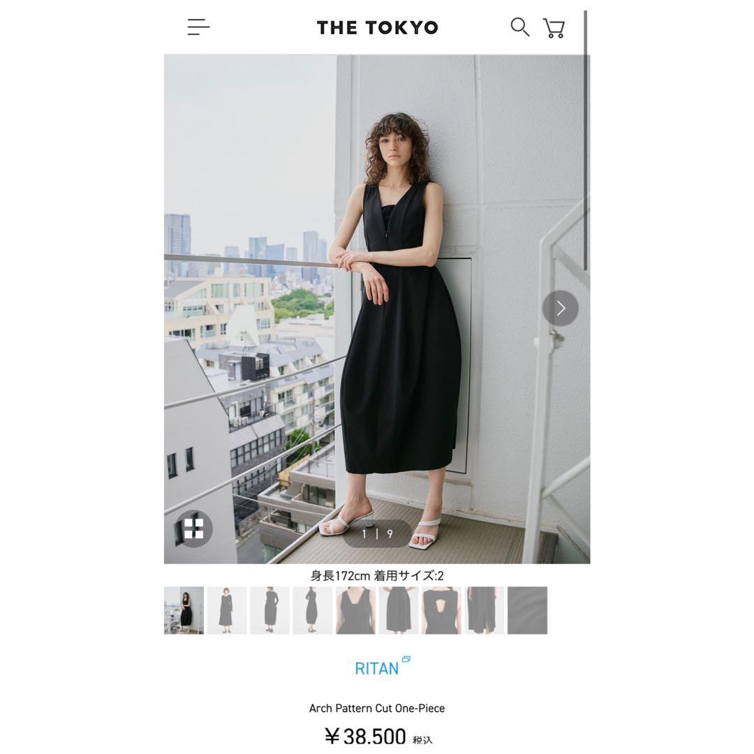 【美品/日本製】THE TOKYO RITAN ノースリーブワンピース