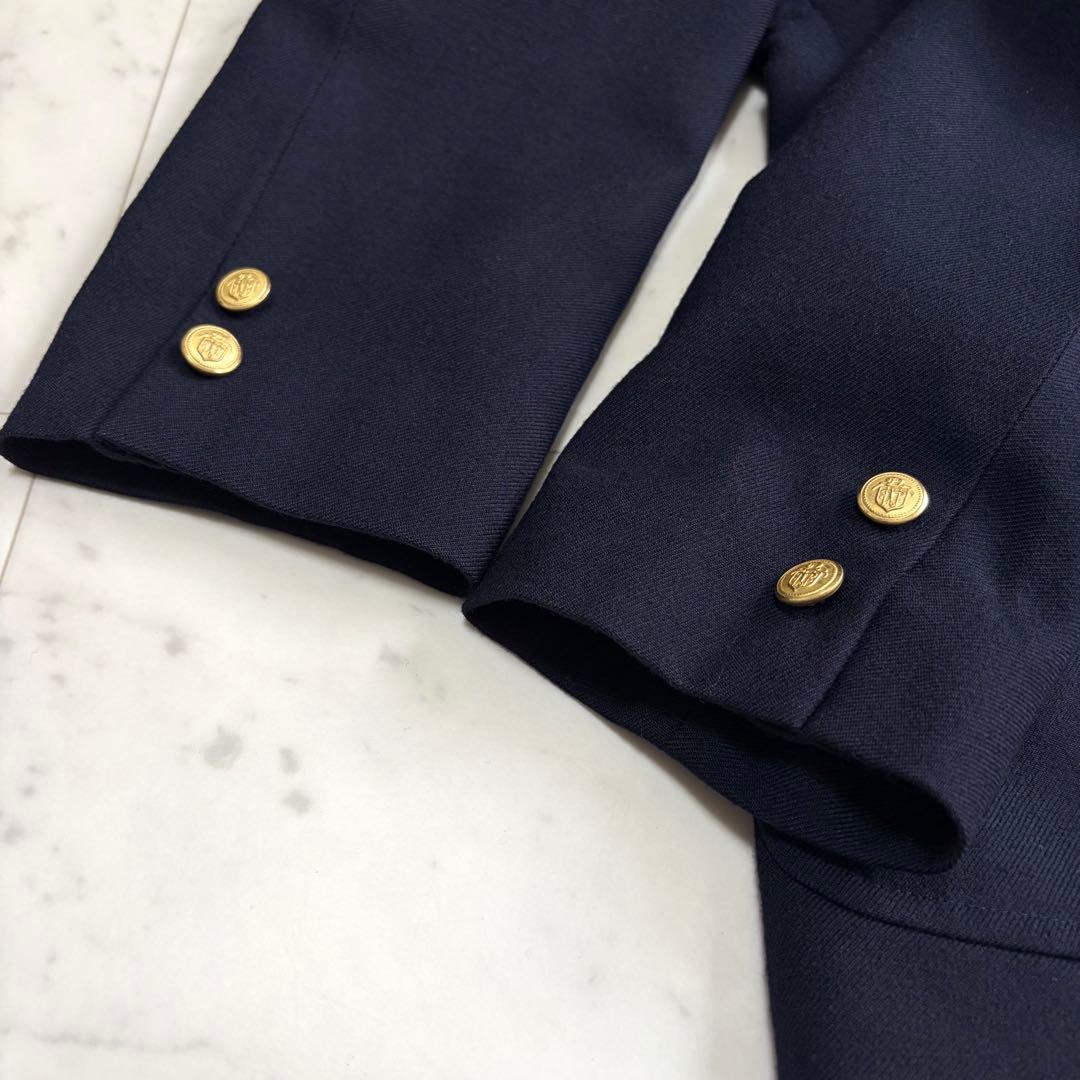 美品 ジェイプレス 紺ブレ テーラードジャケット 金ボタン 3B 160