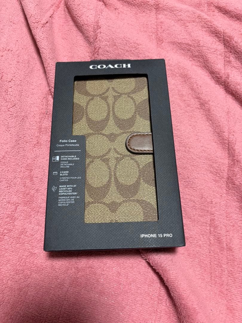 COACH iPhone 15 Pro 手帳型ケース